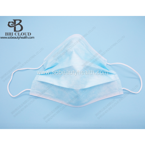 Disposable melt-sprayed cloth blue mask